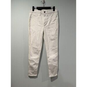 NEW Treasure &Bond Nordstrom Jeans Women 28" White Skinny High Rise Crop Stretch